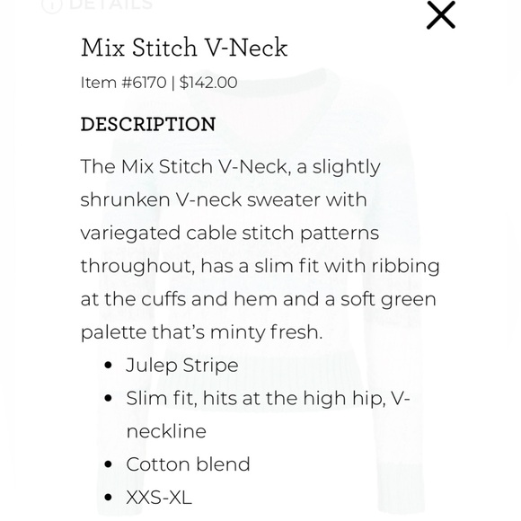 Cabi sweater #6170 slightly cropped - Picture 3 of 3